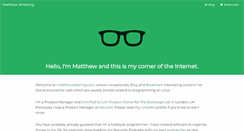 Desktop Screenshot of matthewwittering.com